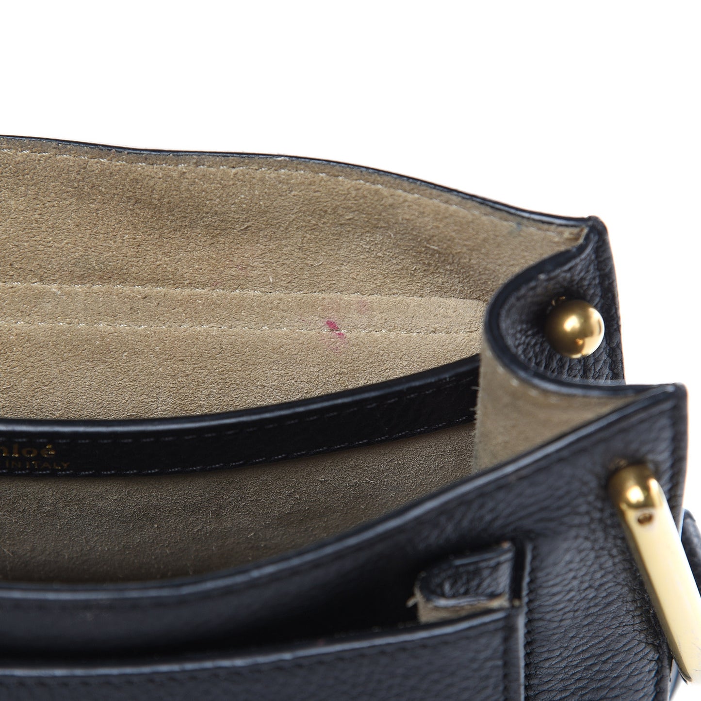 Grained Calfskin Small Hudson Tassel Shoulder Bag Black