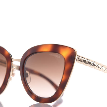Chanel Cat Eye Quilted Sunglasses 5368 Tortoise 7 of 9