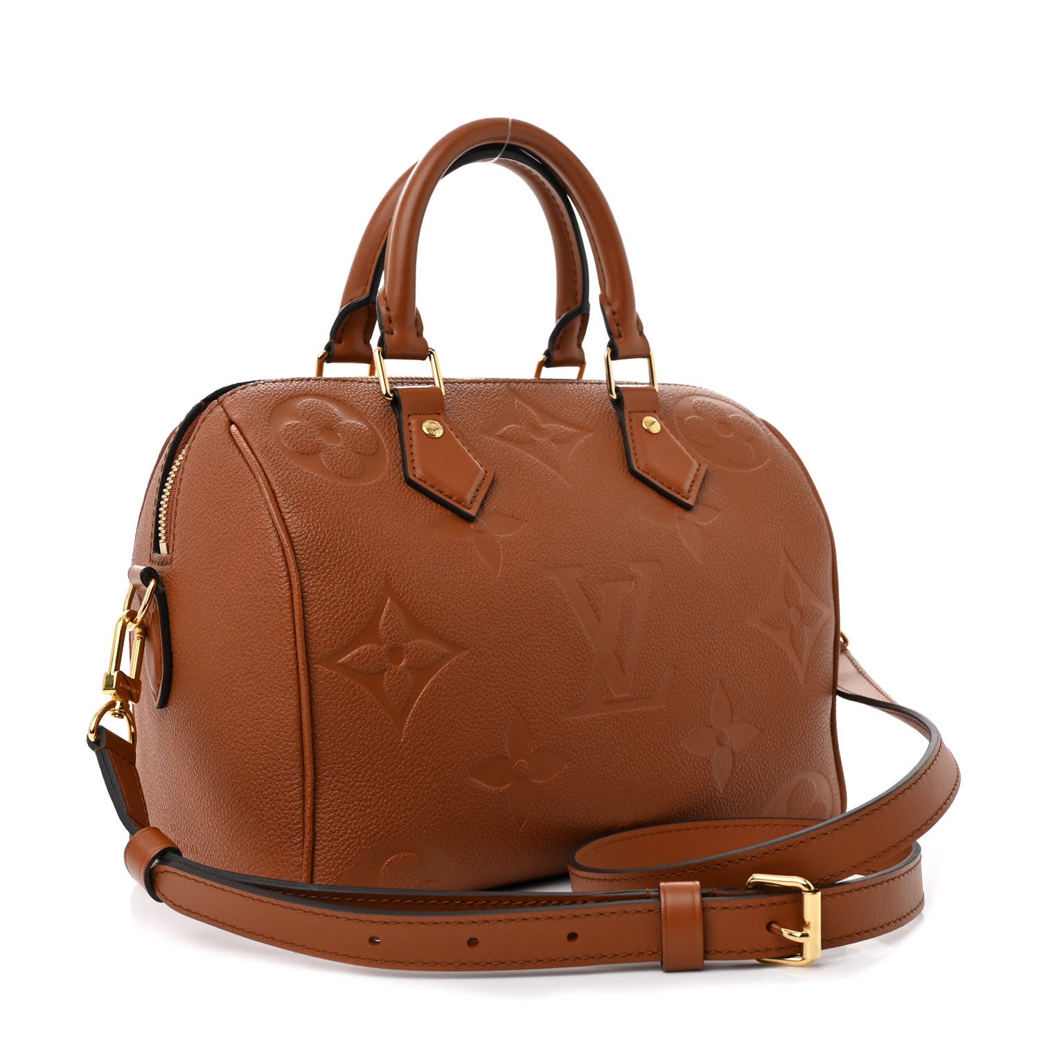 Louis Vuitton Empreinte Monogram Giant Speedy Bandouliere 25 Cognac 3 of 11