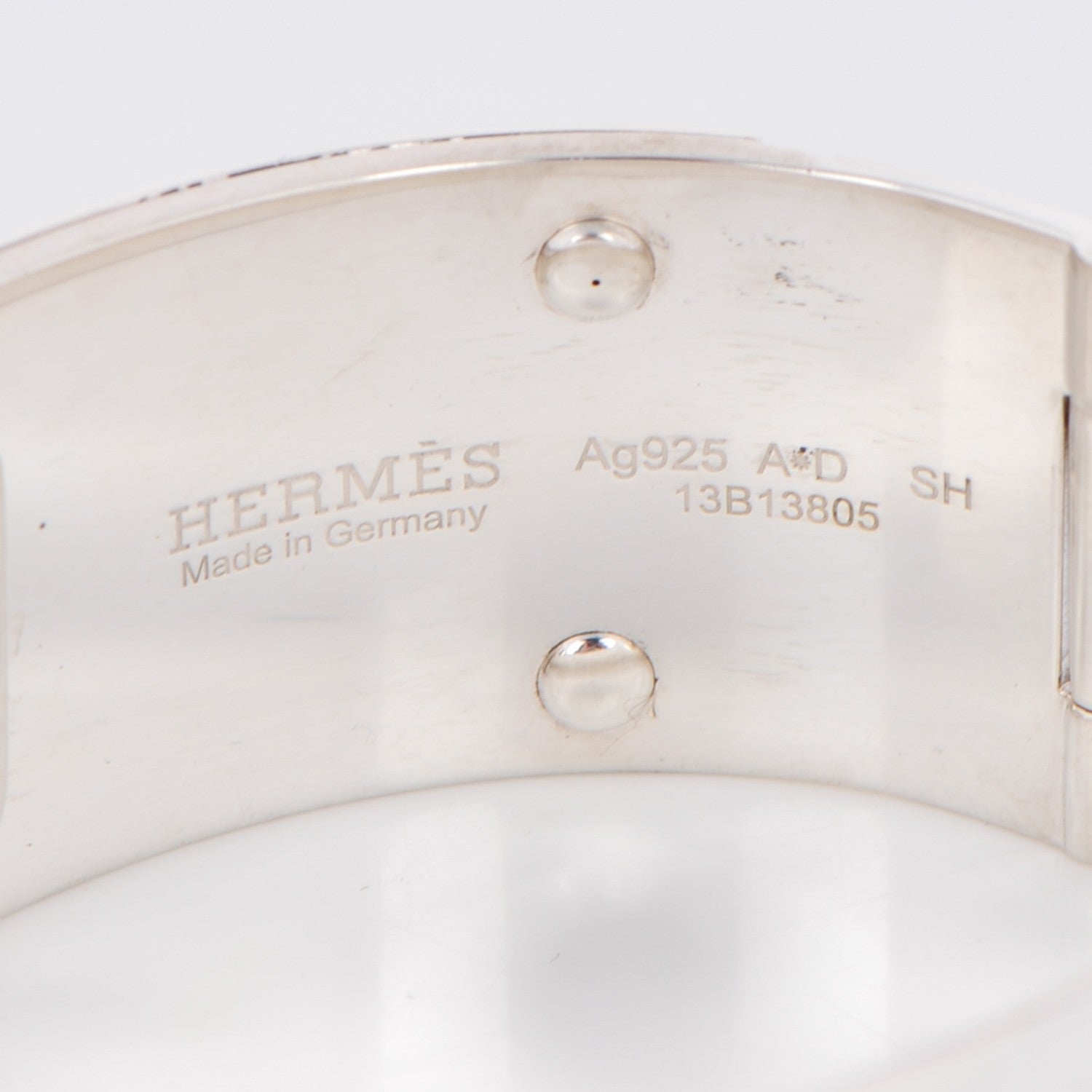 Hermes Sterling Silver Kelly MM Bracelet S 4 of 7