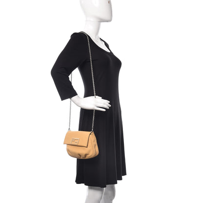 Fendi Vitello Flamingo Enamel Fendista Pouchette Crossbody Yellow 2 of 15