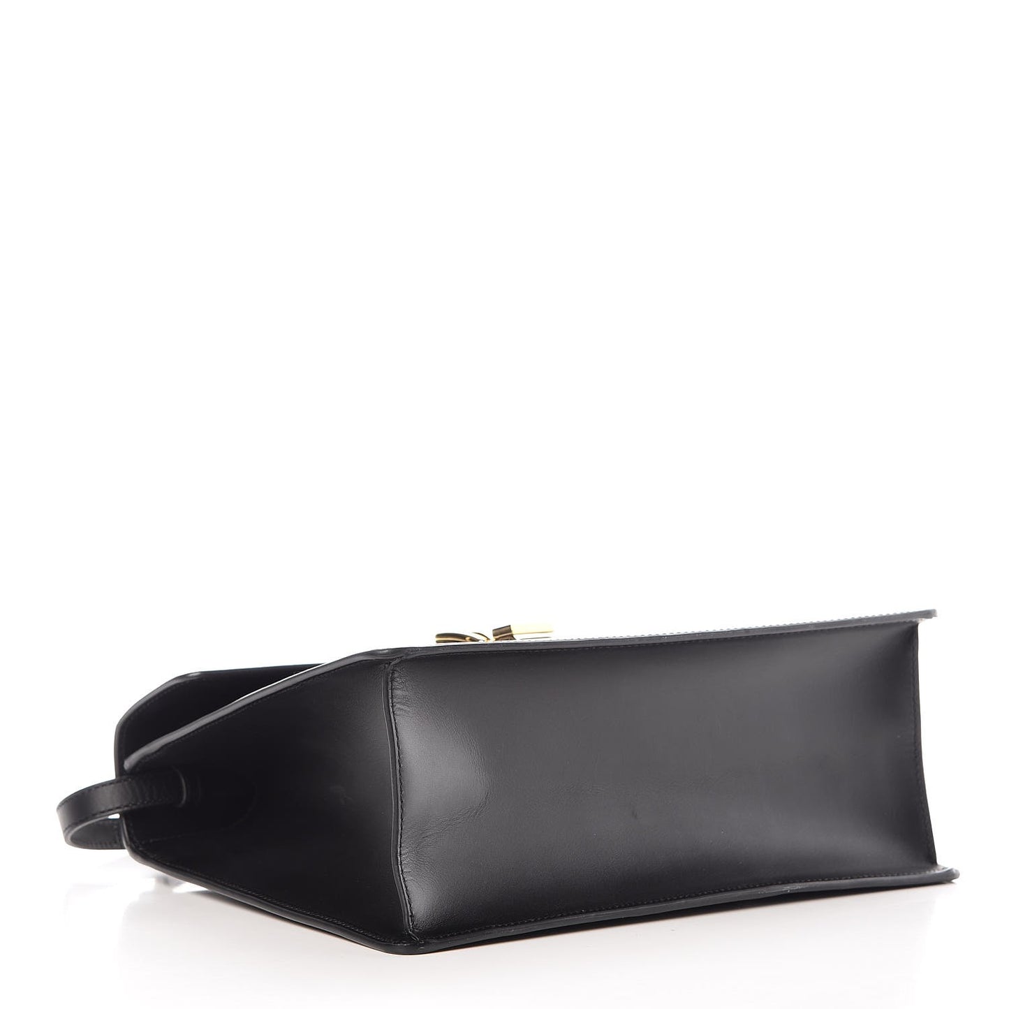 Calfskin Medium Sylvie Top Handle Bag Black