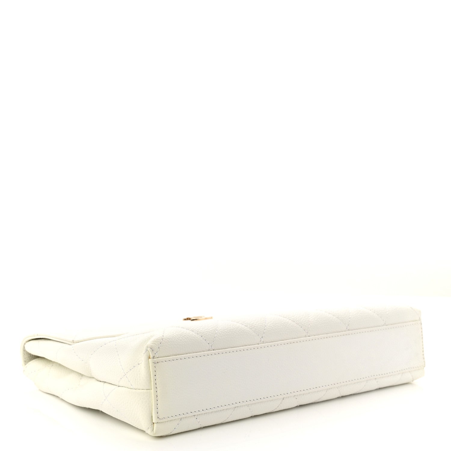 Chanel Caviar Quilted Tote With Clutch White 14 of 18