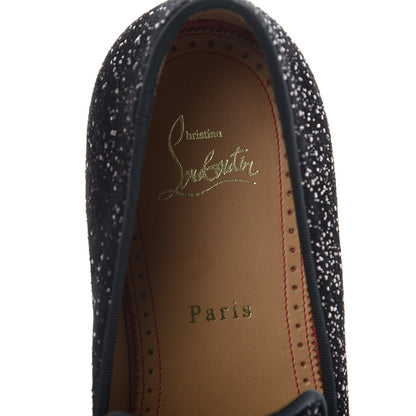Christian Louboutin Veau Velours Mens Dandelion Crosta Flat Loafers 40 Black 7 of 7