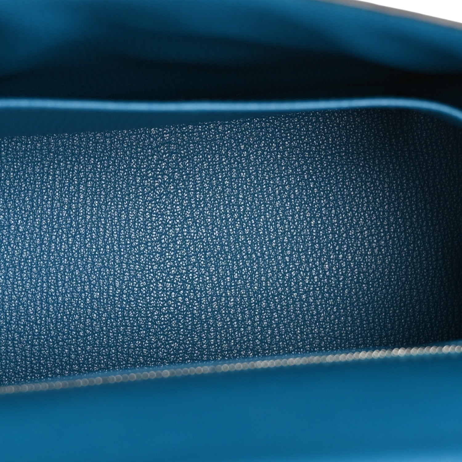 Hermes Tadelakt Kelly Sellier 25 Bleu Izmir 5 of 14