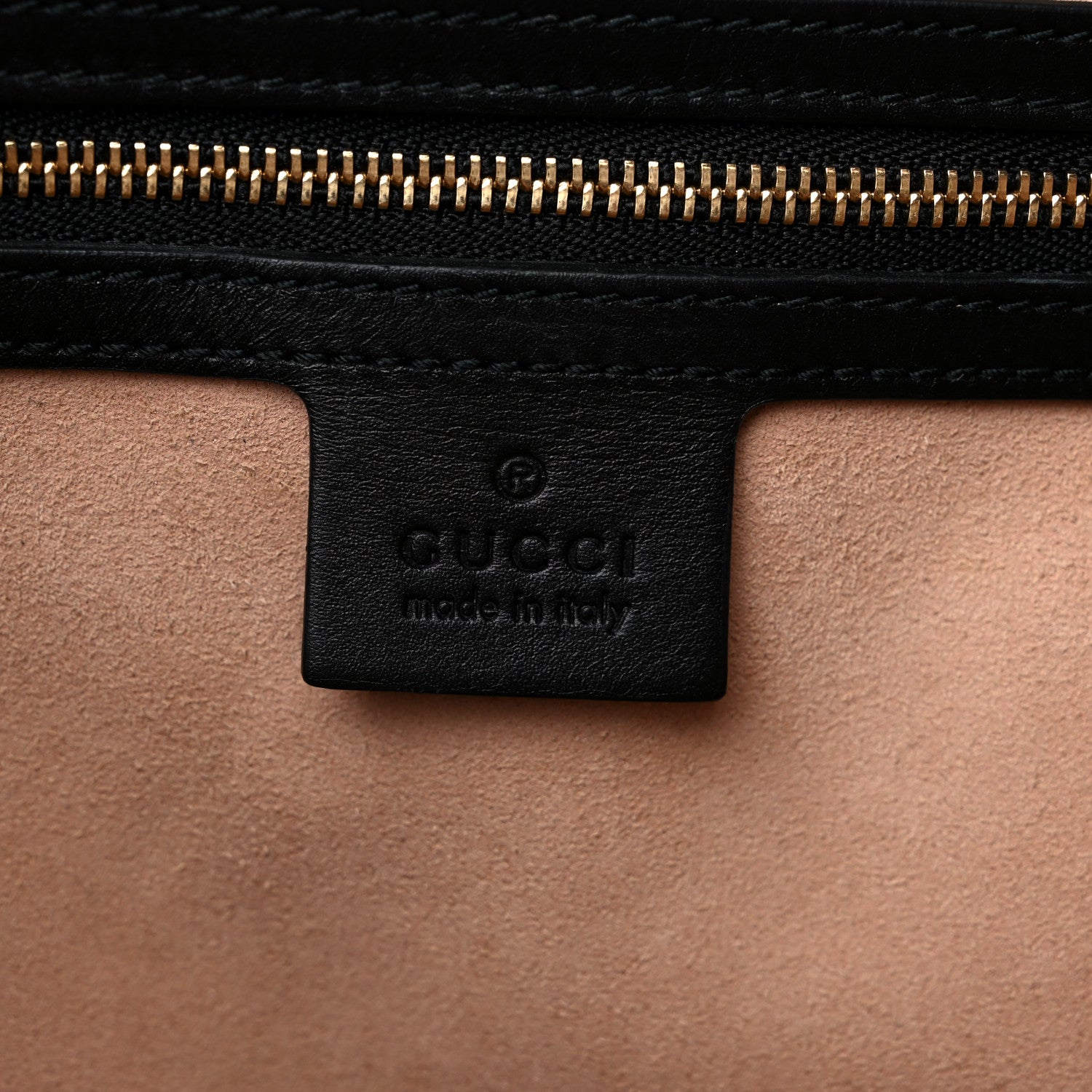 Gucci Guccissima Medium Padlock Tote Black 6 of 13