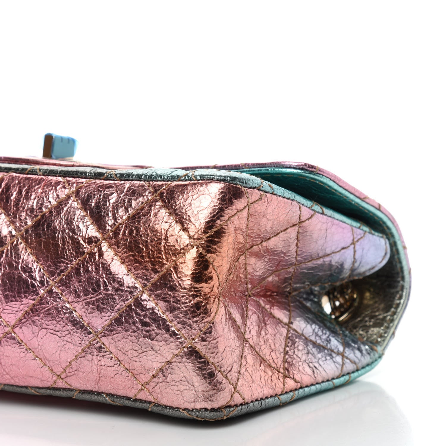 Chanel Metallic Goatskin Quilted Mini 2.55 Reissue Flap Multicolor 10 of 10