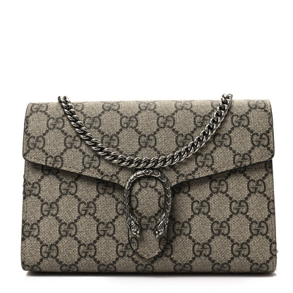 Gucci GG Supreme Monogram Mini Dionysus Chain Wallet Beige Taupe 1 of 7