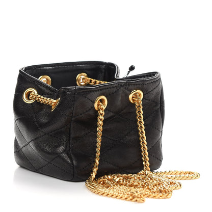 Saint Laurent Lambskin Quilted Baby Bucket Bag Black 3 of 8