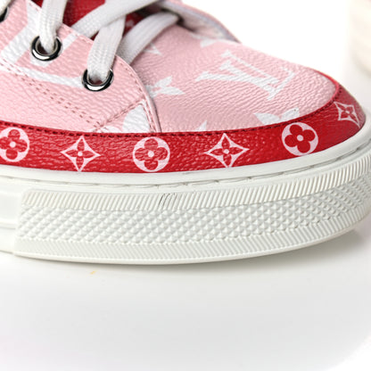 Louis Vuitton Monogram Giant Stellar Sneaker Boots 39 Rose Rouge 10 of 11