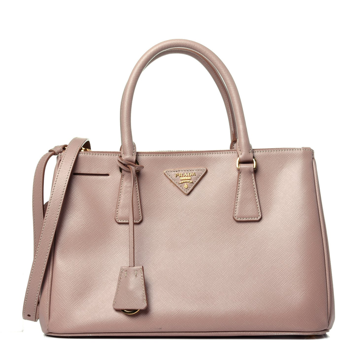 Saffiano Small Galleria Double Zip Tote Cammeo