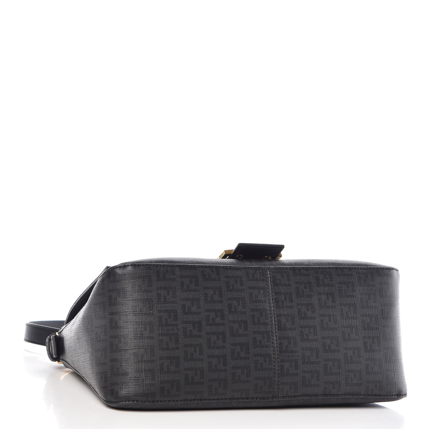 Fendi Zucchino Spalmati Vitello Mama Baguette Black 4 of 9