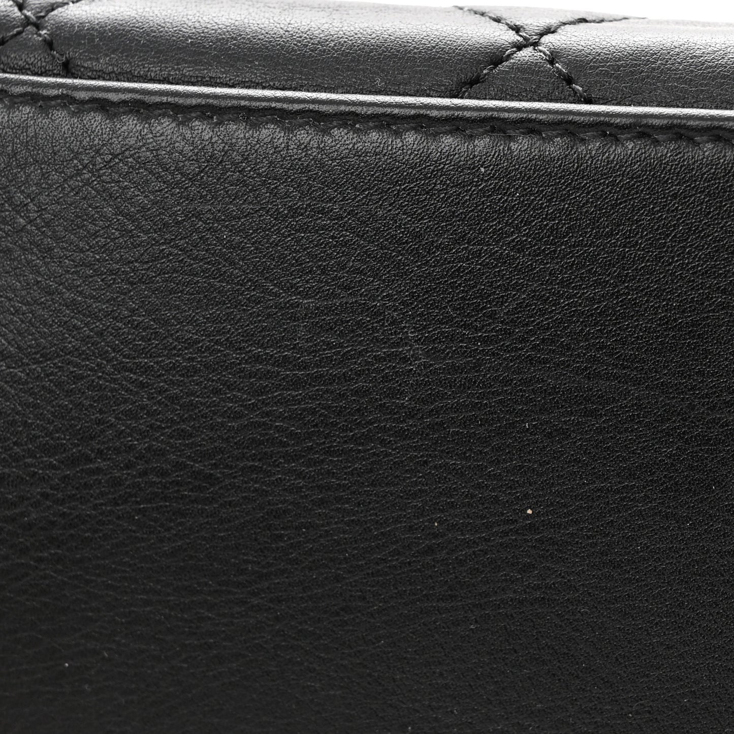 Calfskin Quilted Large Coco Pleats Tote Black