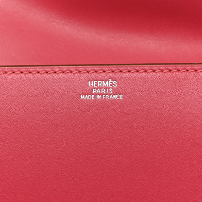Hermes Tadelakt Medor 23 Clutch Rose Lipstick 6 of 6