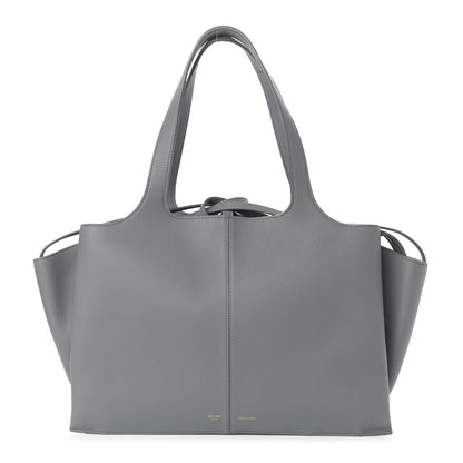 Celine Baby Grained Calfskin Medium Tri-Fold Bag Grey 1 of 9