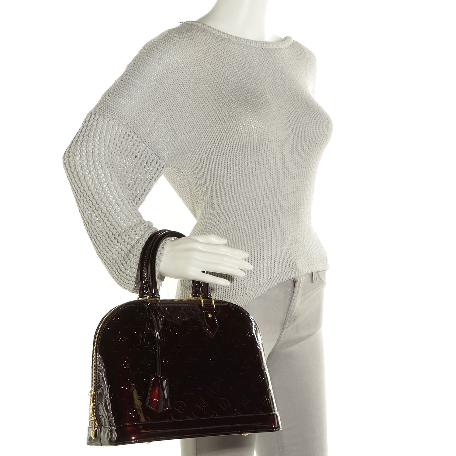 Louis Vuitton Vernis Alma PM Amarante 3 of 7