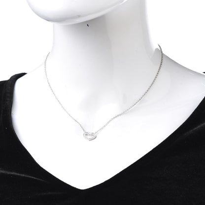 Cartier 18K White Gold Diamond Small Hearts and Symbols Pendant Necklace 2 of 5