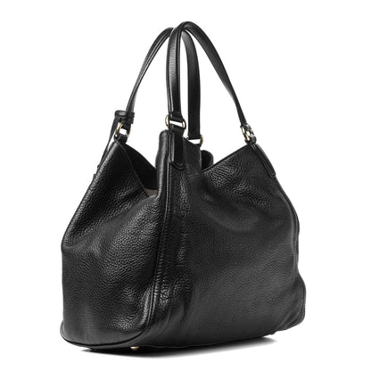 Gucci Pebbled Calfskin Medium Soho Shoulder Bag Black 2 of 8