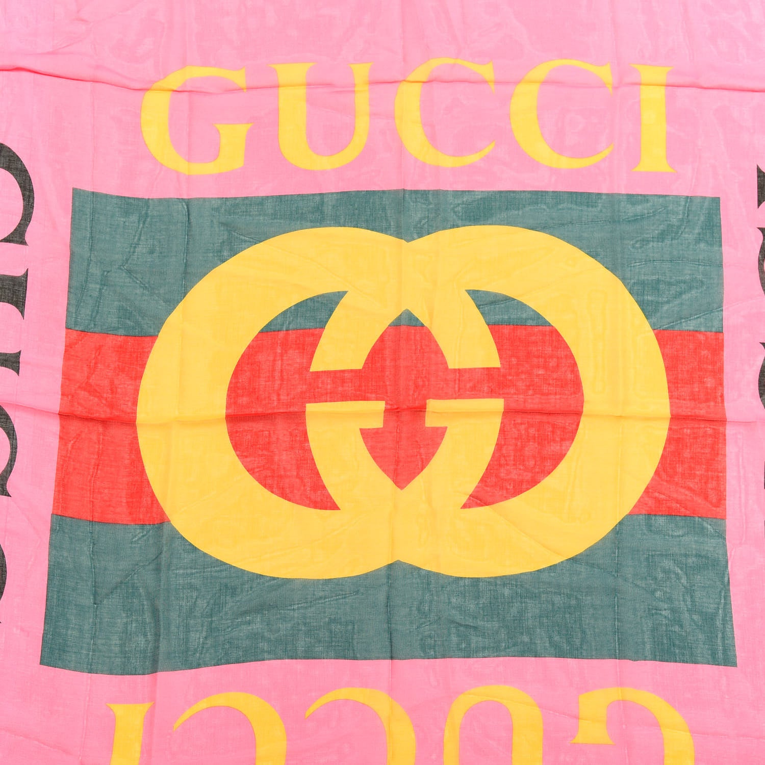 Gucci Modal Silk Gucci Two Shawl Fuxia 2 of 3