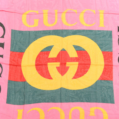 Gucci Modal Silk Gucci Two Shawl Fuxia 2 of 3