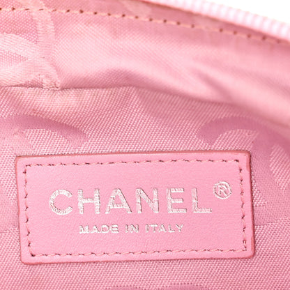 Chanel Calfskin Quilted Cambon Camera Case Pink Black 6 of 11