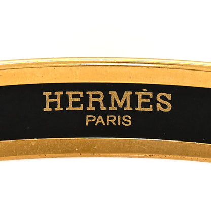 Hermes Enamel Narrow Printed Optique Chaine D'Ancre Bracelet 62 4 of 5