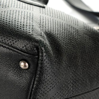 Chanel Goatskin Perforated Small CC Tote Black 8 of 9