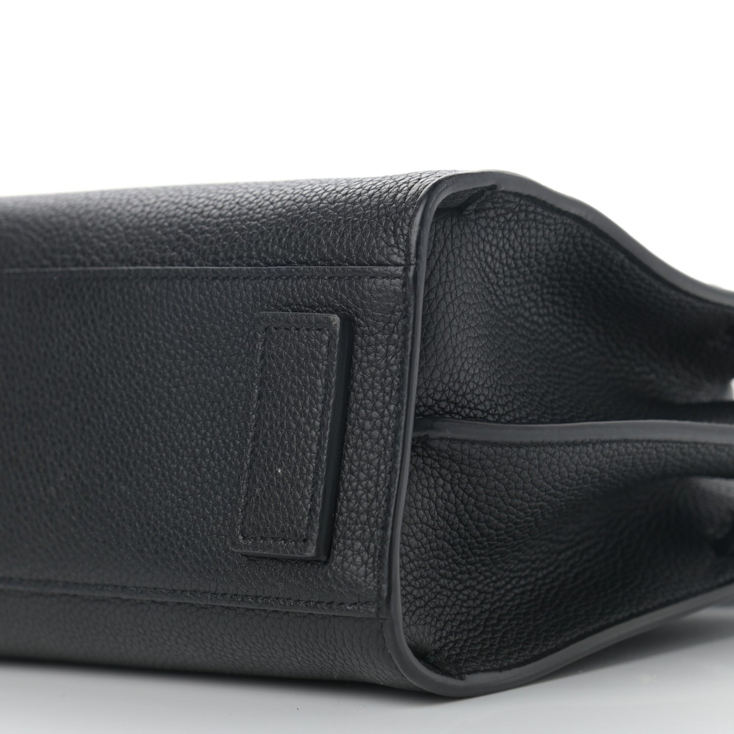 Grained Calfskin Nano Sac De Jour Souple Black
