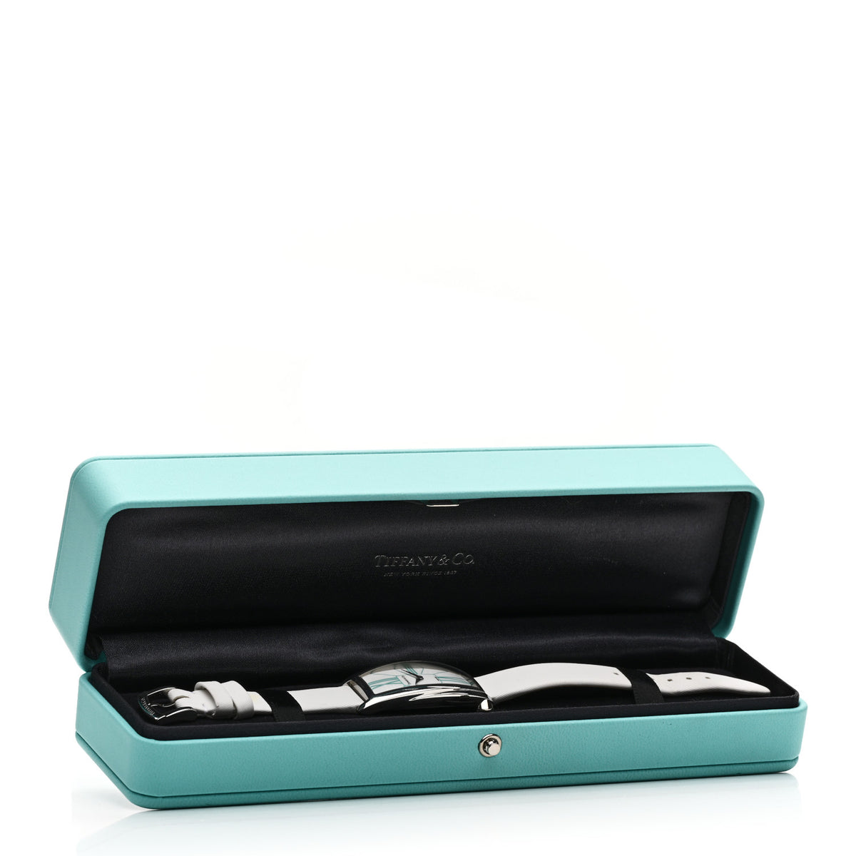 Tiffany Stainless Steel Satin 22mm Gemea Quartz Watch White 5 of 5