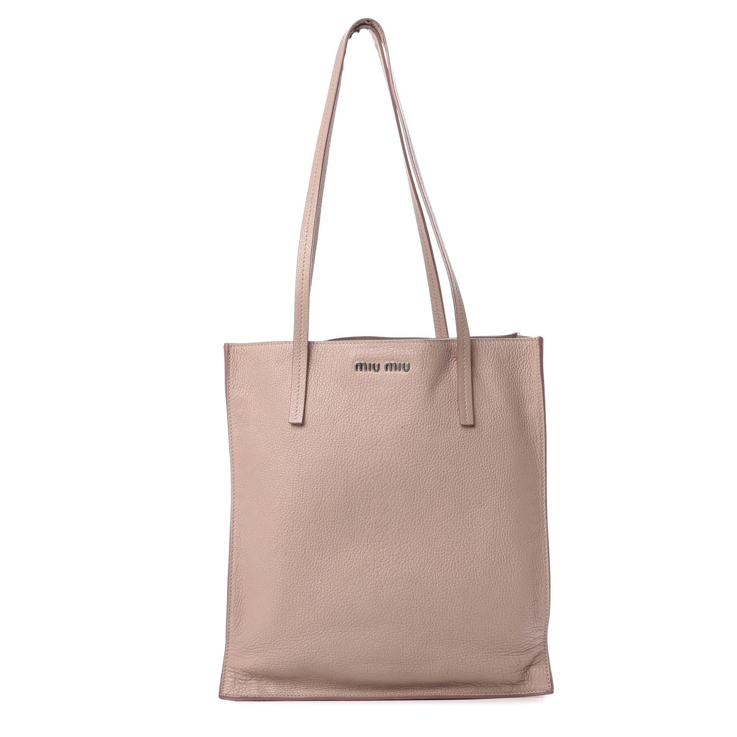 Miu Miu Goatskin Madras Tote Orchidea 1 of 18