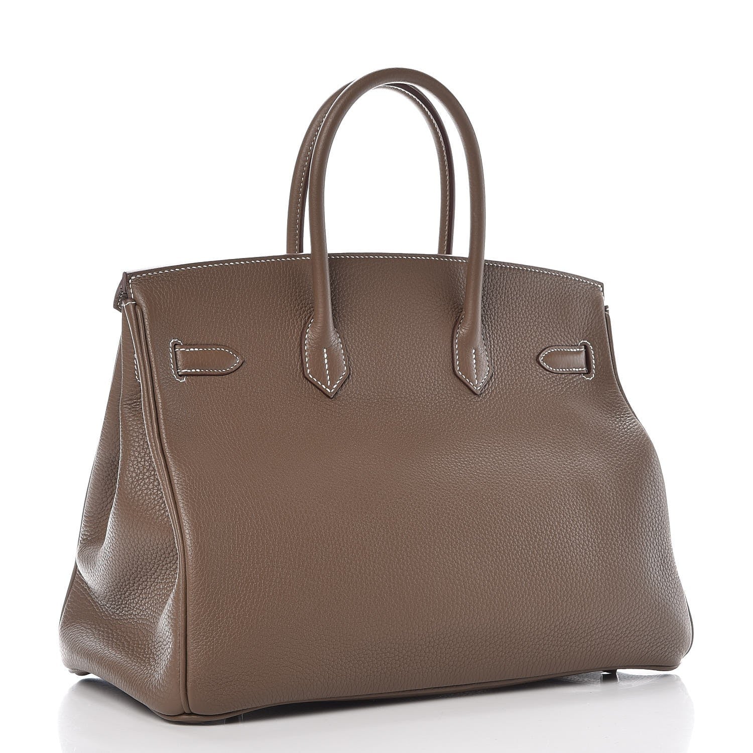 Hermes Taurillon Clemence Birkin 35 Etoupe 5 of 36