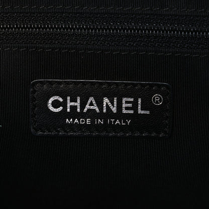 Chanel Caviar Grosgrain Quilted Top Handle CC Flap Black 6 of 10