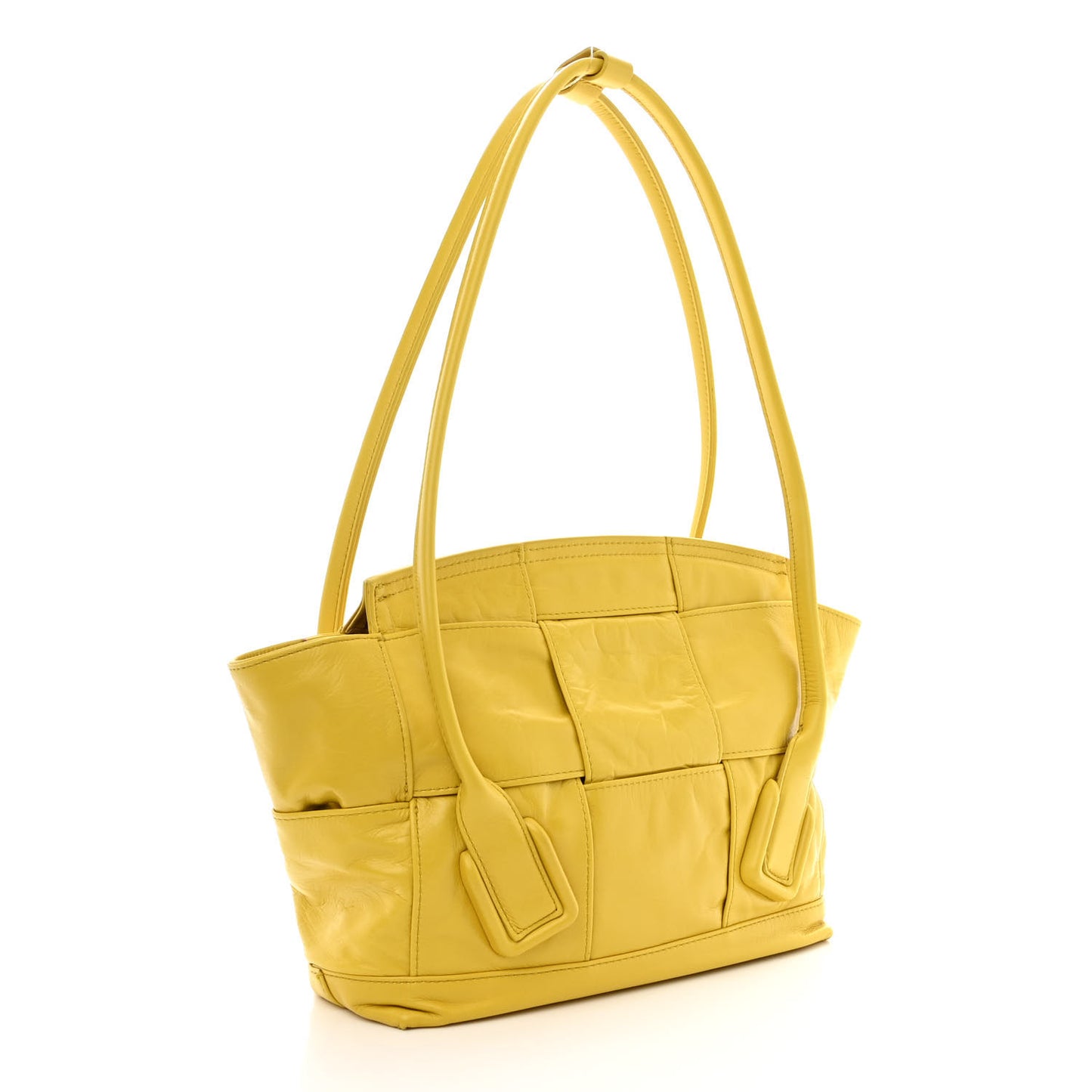 Paper Calfskin Maxi Intrecciato Small Arco Mirabelle
