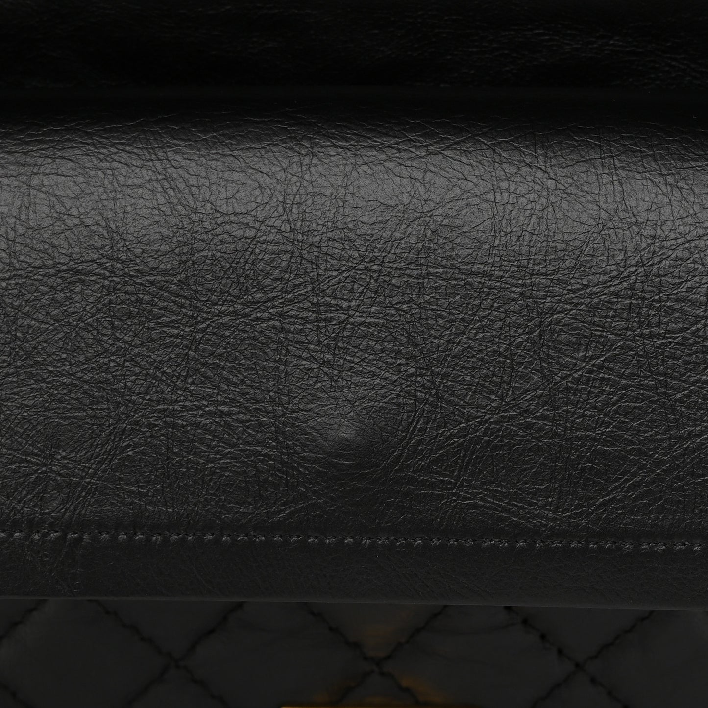 Aged Calfskin Quilted 2.55 Reissue 225 Flap Black