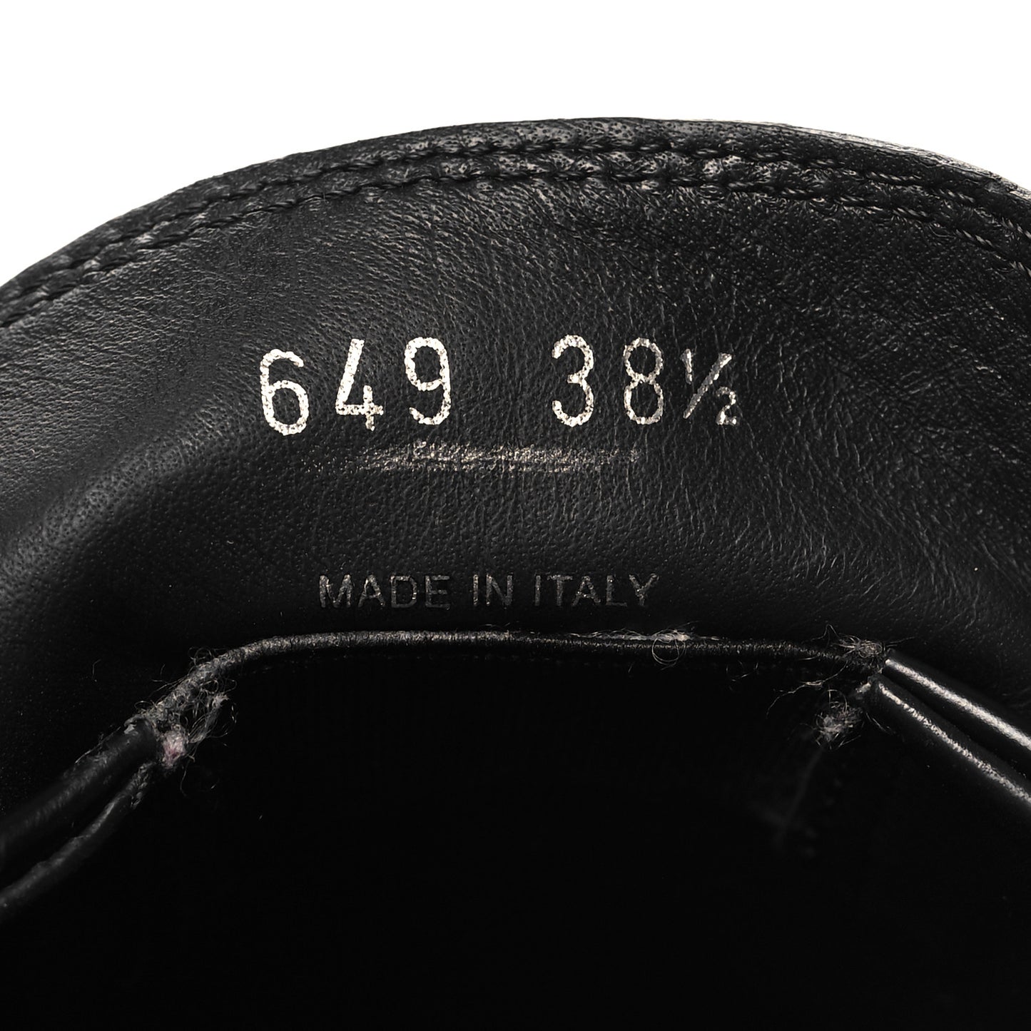 Spazzolato Triangle Logo Monolith Pointy 55mm Loafers 38.5 Black