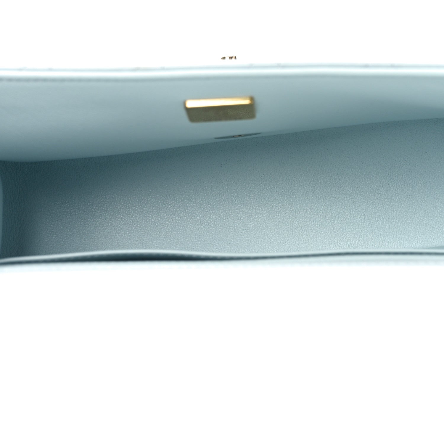 Chanel Lambskin Quilted Mini Rectangular Flap Light Blue 5 of 11