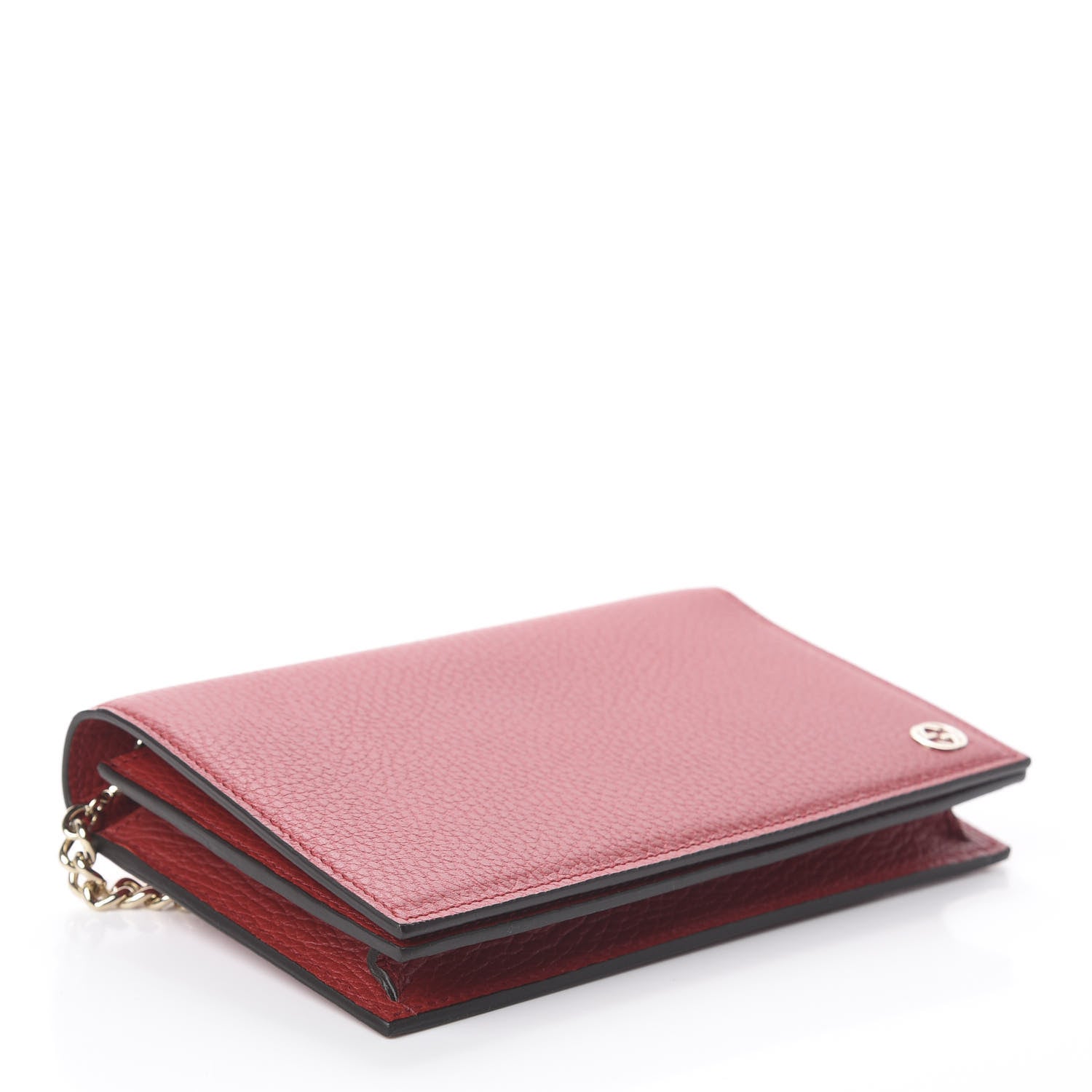 Gucci Dollar Calfskin Medium Betty Chain Wallet Tabasco 3 of 5