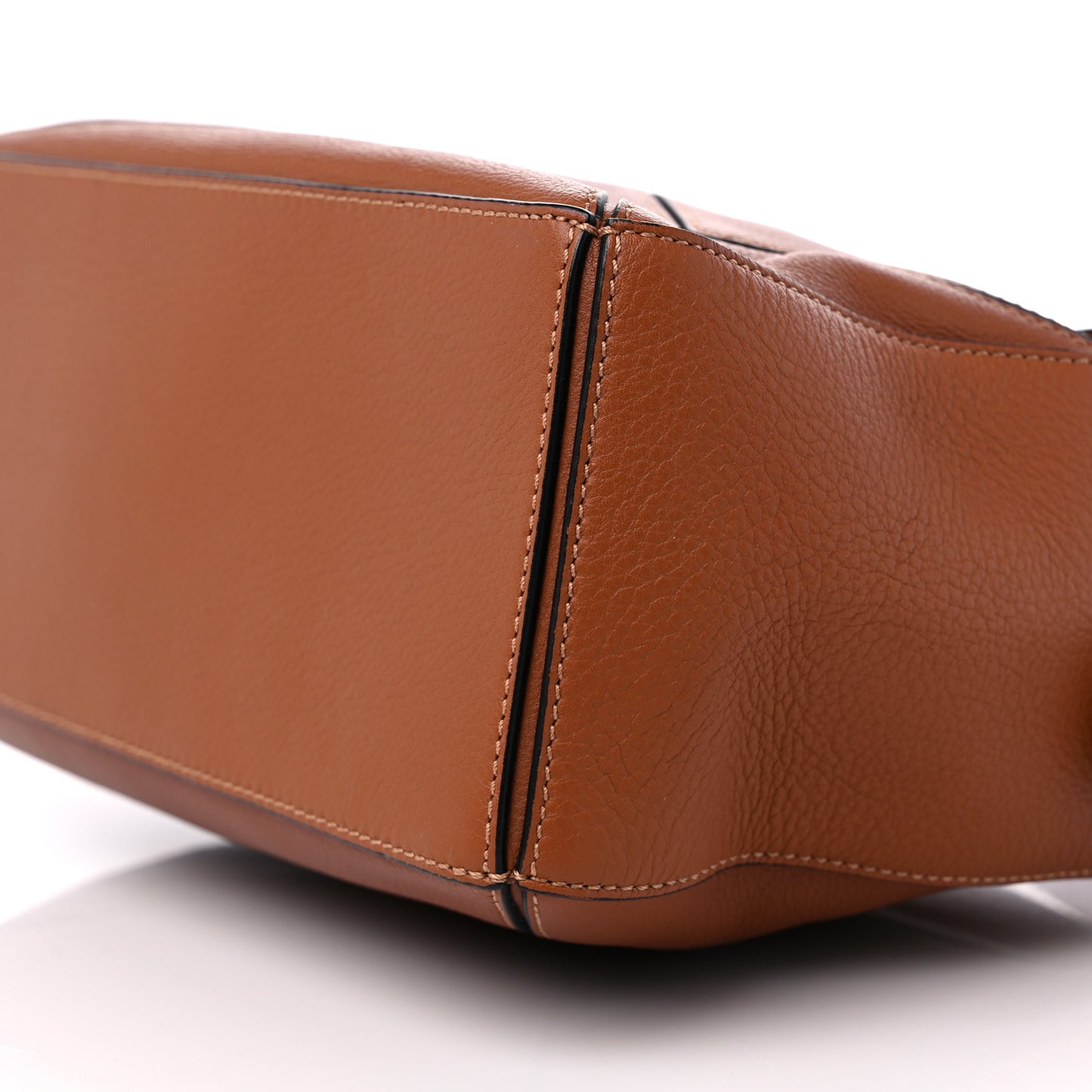 Grained Calfskin Small Puzzle Bag Tan
