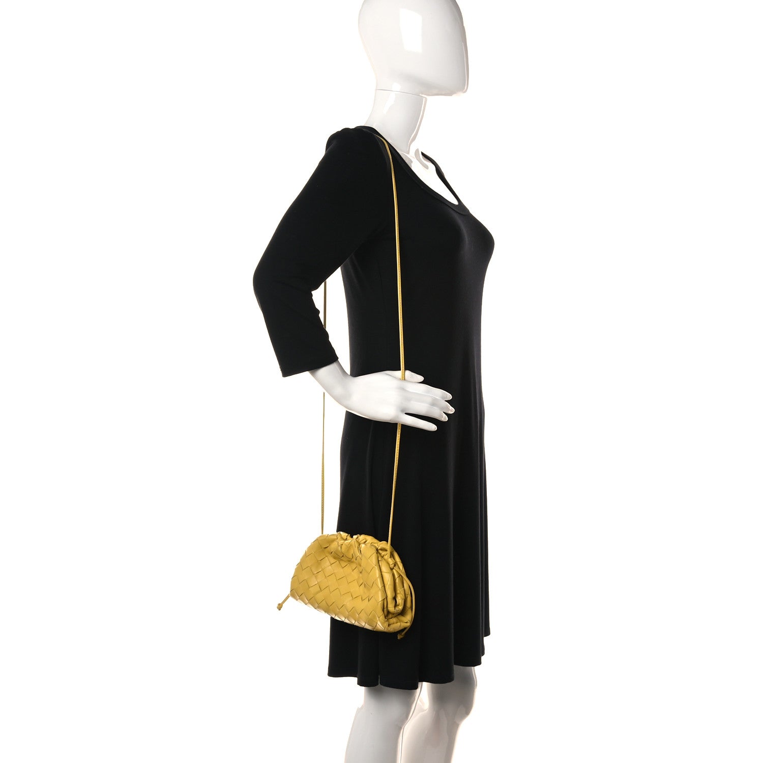 Bottega Veneta Nappa Intrecciato The Mini Pouch Buttercup 2 of 12