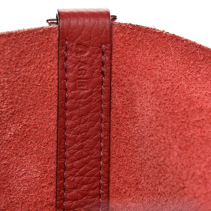 Hermes Taurillon Clemence Picotin Lock 22 MM Rouge Garance 7 of 12