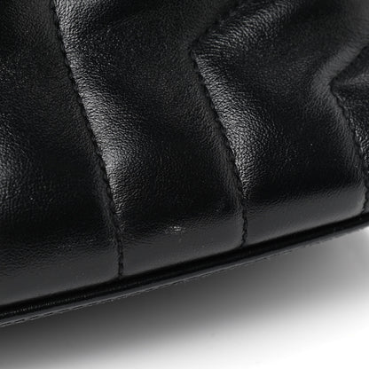 Saint Laurent Calfskin Y Quilted Monogram Small Loulou Chain Satchel Black 15 of 15