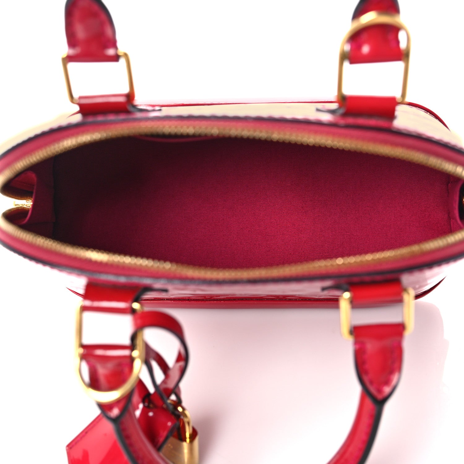 Louis Vuitton Vernis Alma BB Rose Indien 5 of 8