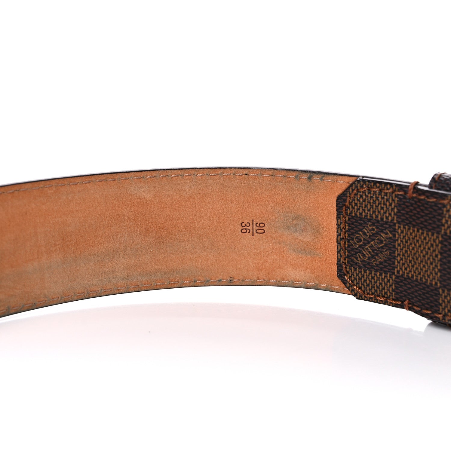 Louis Vuitton Damier Ebene Inventeur Belt 90 36 7 of 10