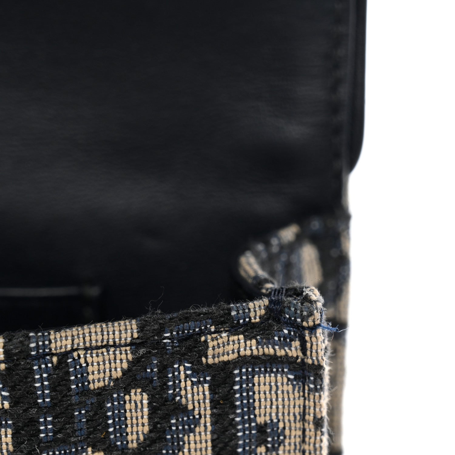 Christian Dior Oblique Saddle Belt Bag Blue 11 of 12