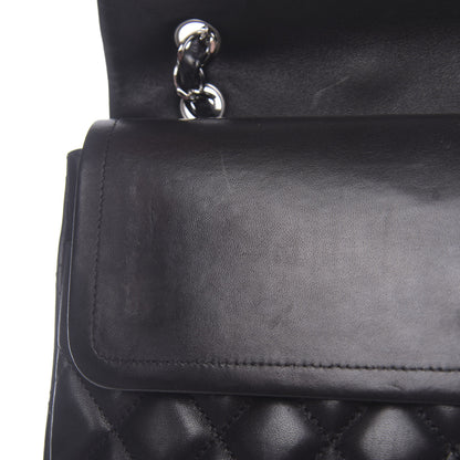 Chanel Lambskin Quilted Maxi Double Flap Black 10 of 15
