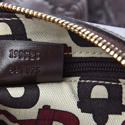 Gucci Guccissima Small D Gold Ring Shoulder Bag Chocolate Brown 6 of 10