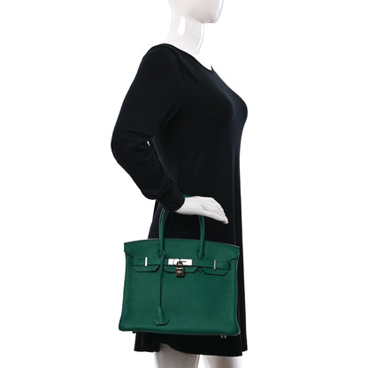 Hermes Togo Verson Birkin 30 Vert Vertigo Vert Fonce 2 of 12