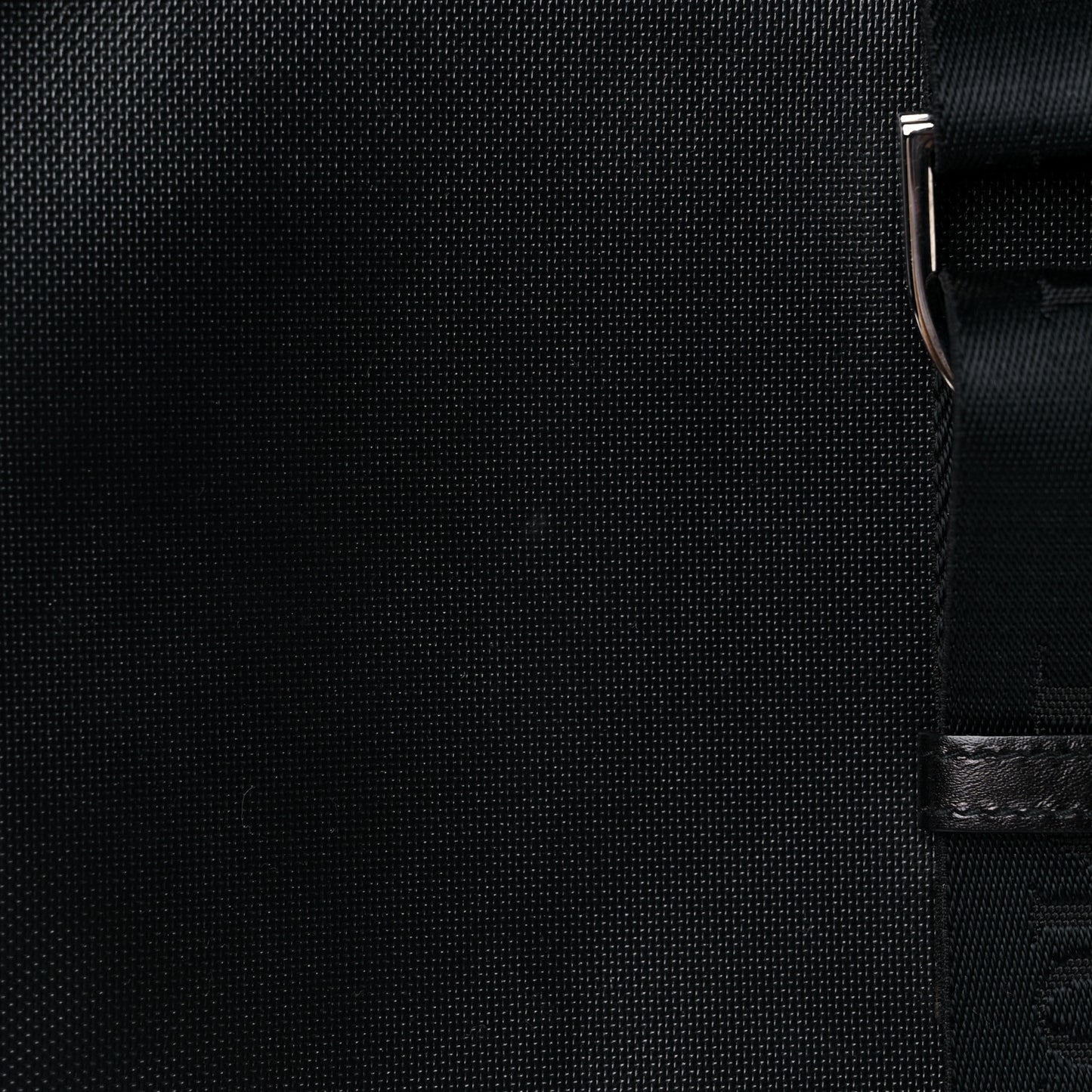 Coated Canvas Crystal Hardcore Shoulder Bag Black