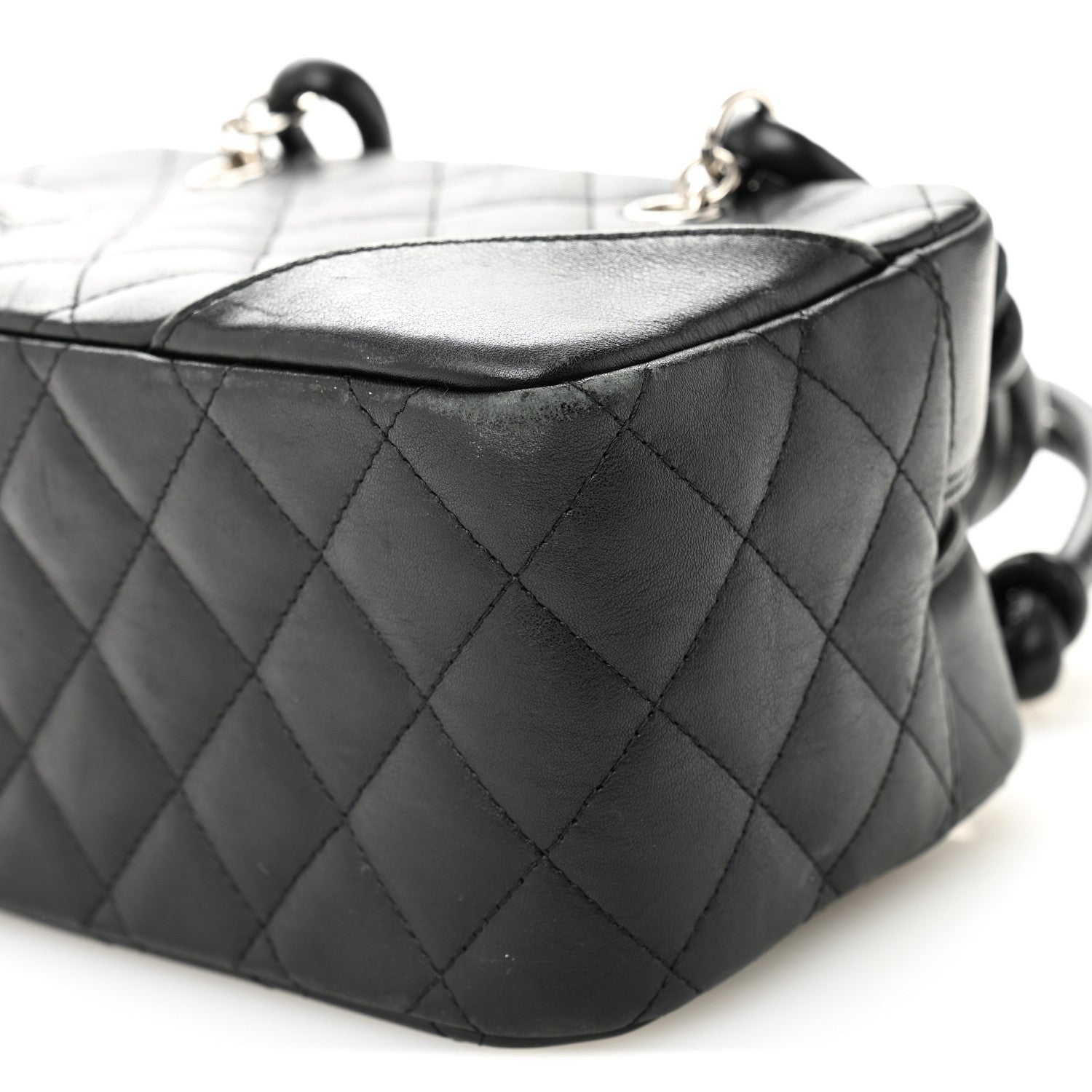 Chanel Calfskin Quilted Small Cambon Bowler Black 11 of 12