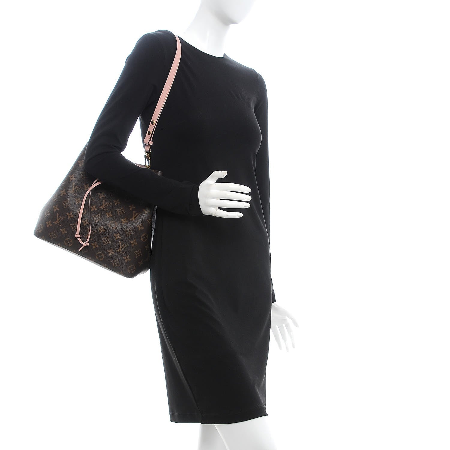 Louis Vuitton Monogram Neonoe MM Rose Poudre 2 of 8